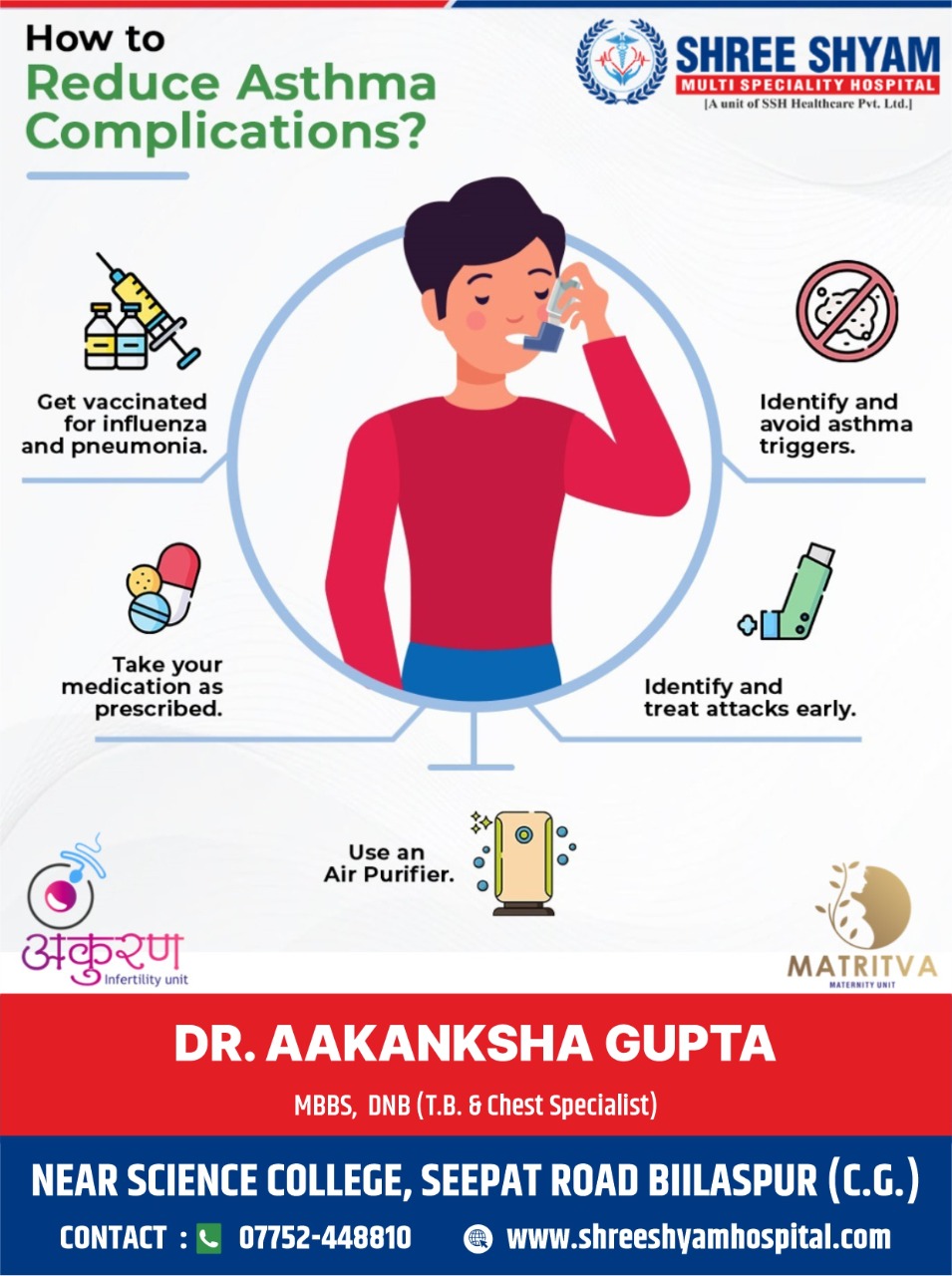 How to reduce asthma complication?